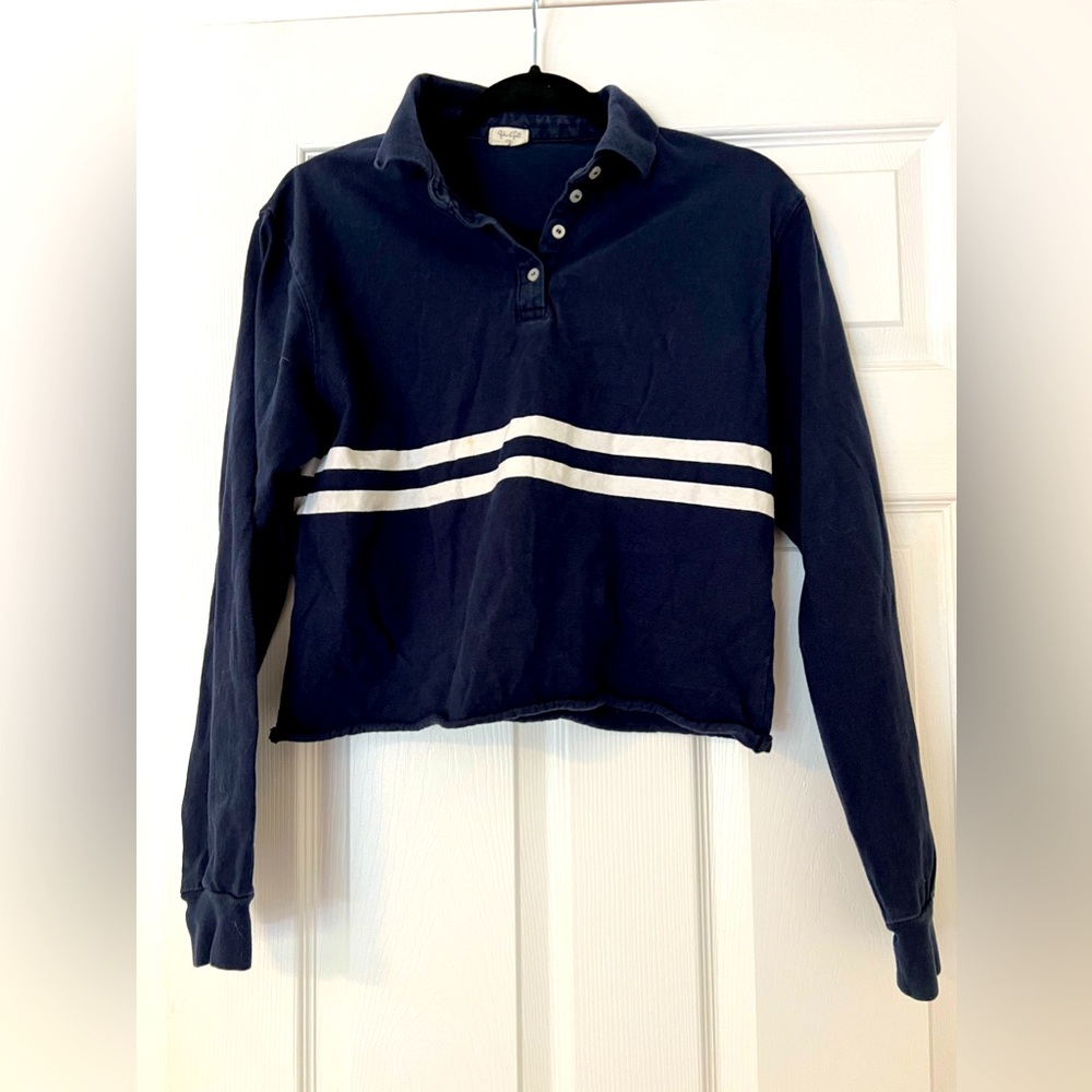 J.Galt Navy Longsleeve Collared Shirt